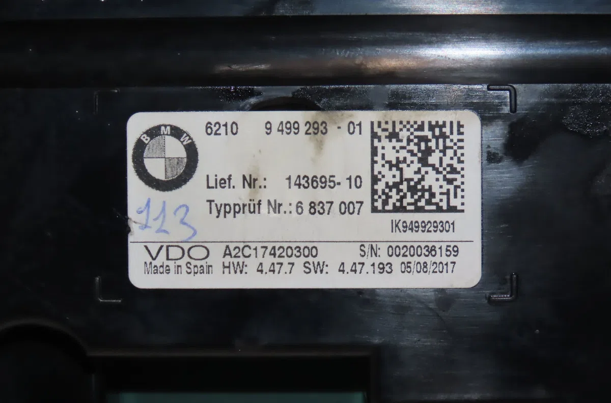 Compteur Bmw 1 (F20) 114 d (2012-2015) occasion