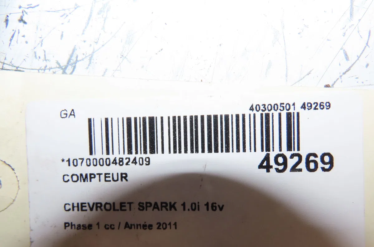 Compteur Chevrolet SPARK (M300) 1.0 (2010) 5 portes occasion