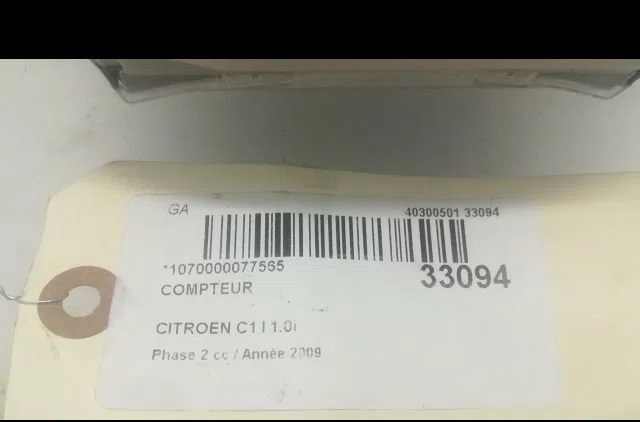 Compteur CITROEN C1 I 2009 occasion