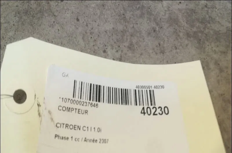 Compteur Citroen C1 (PM_, PN_) 1.0 (2005-2014) 5 portes occasion