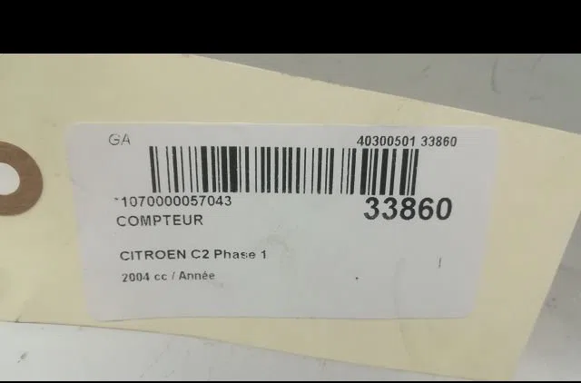 Compteur Citroen C2 (JM_) 1.4 (2003-2009) 3 portes occasion