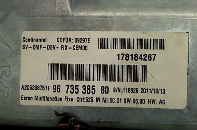 Compteur Citroën C4 GRAND PICASSO I (UA_) 1.6 hdi 110 (2010-2013) occasion
