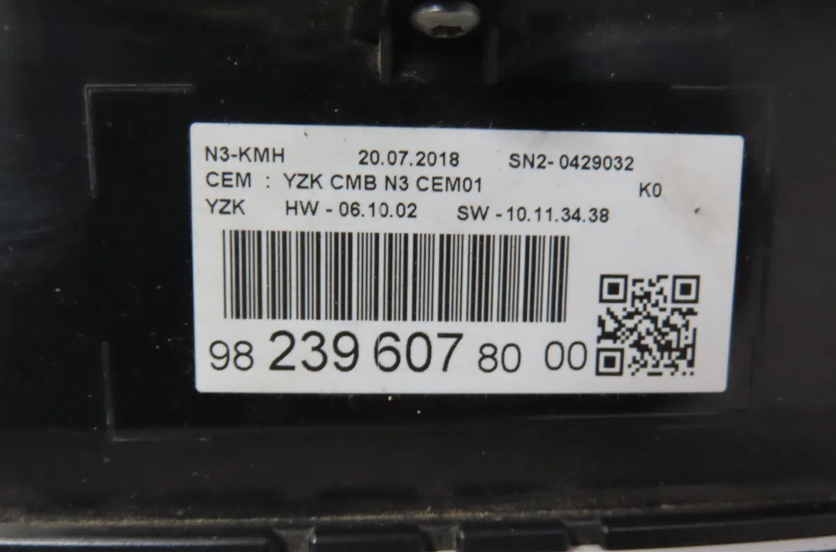 Compteur Citroën JUMPY Camionnette (V_) 2.0 bluehdi 150 (2016) occasion