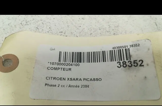 Compteur Citroen XSARA PICASSO (N68) 1.6 hdi (2004-2011) 5 portes occasion