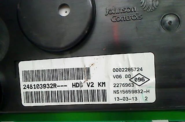 Compteur Dacia DOKKER Monospace (KE_) 1.2 tce (kem0, keay) (2012) occasion