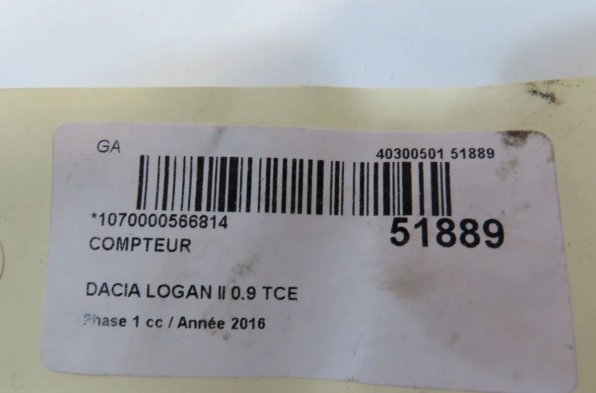 Compteur Dacia LOGAN MCV II Tce 90 (k8m1) (2013) occasion