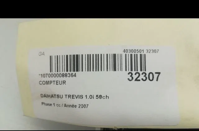 Compteur DAIHATSU TREVIS 2007 occasion
