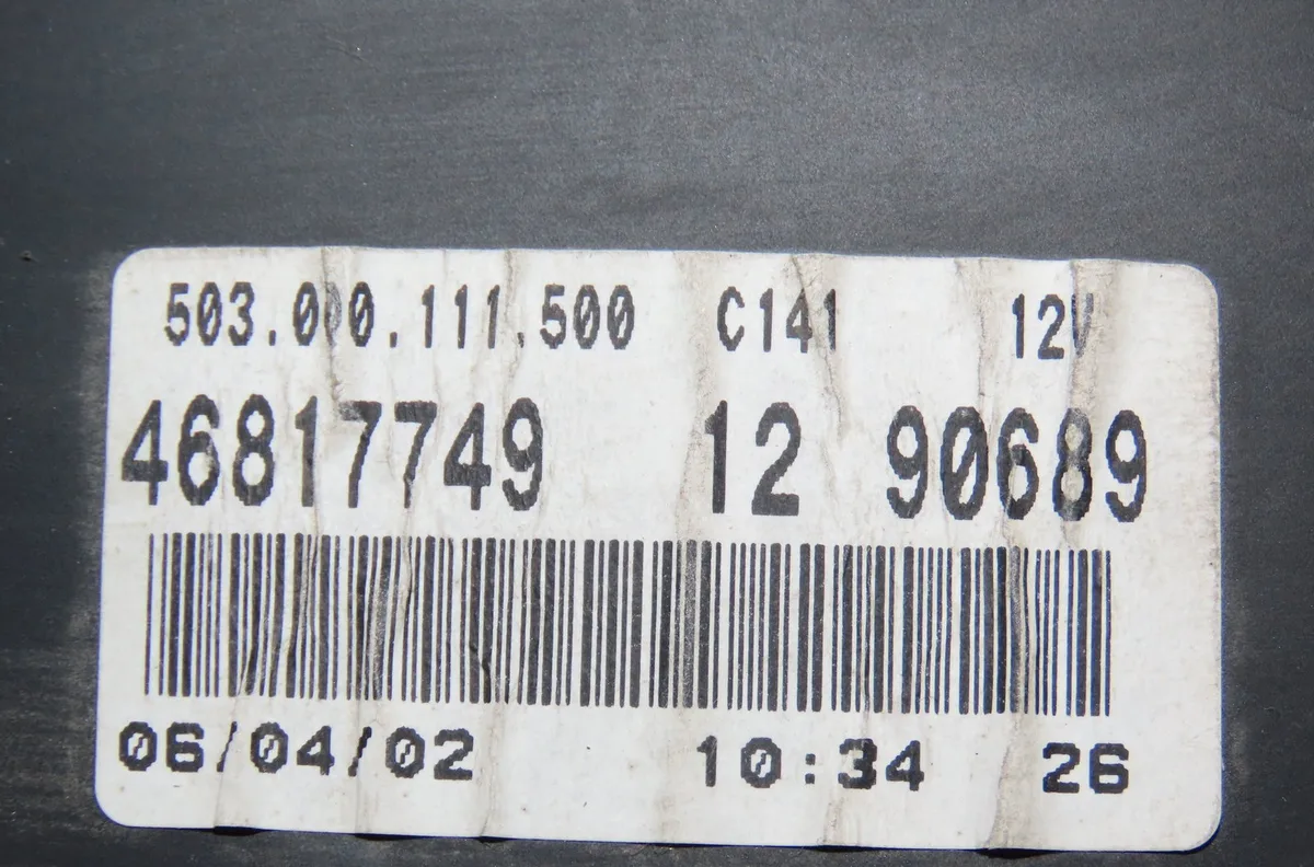 Compteur Fiat DOBLO Monospace (119_, 223_) 1.9 d (223axb1a) (2001) occasion