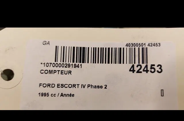 Compteur Ford ESCORT VI (GAL, AAL, ABL) 1.8 td (1995-1998) occasion