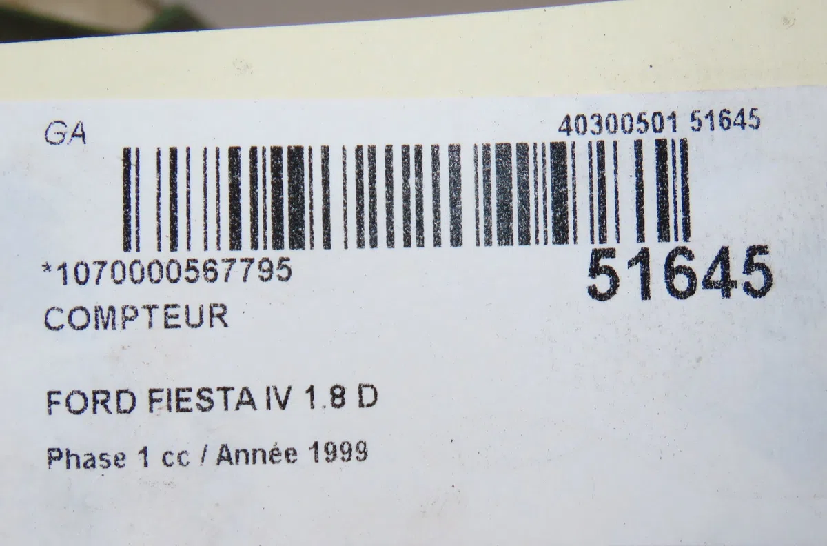 Compteur Ford FIESTA IV (JA_, JB_) 1.8 d (1995-2000) occasion