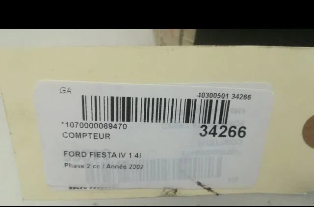 Compteur Ford FIESTA V (JH_, JD_) 1.4 16v (2001-2008) 5 portes occasion