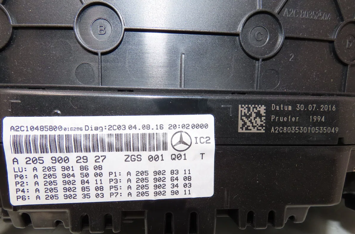 Compteur Mercedes-benz CLASSE C (W205) C 200 d (205.007) (2015-2018) occasion