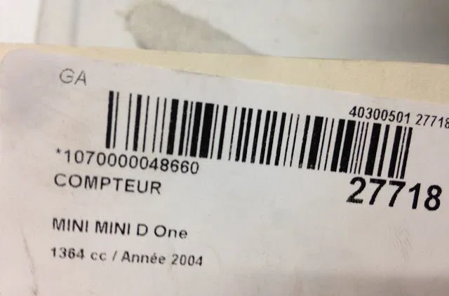 Compteur MINI MINI I 2004 occasion