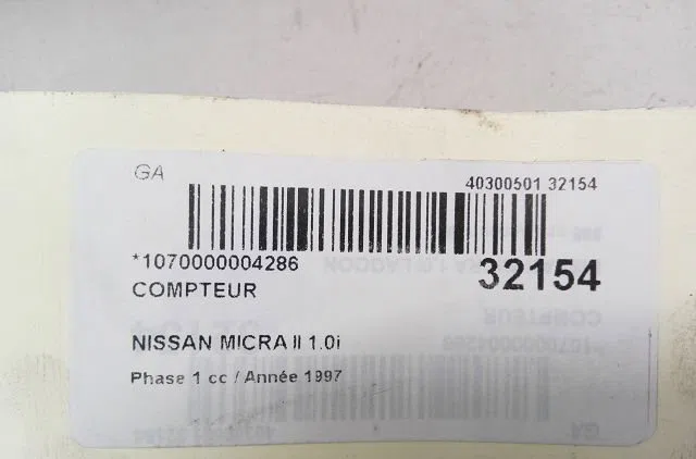 Compteur NISSAN MICRA II 1997 occasion
