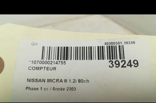 Compteur Nissan MICRA III (K12) 1.2 16v (2003-2010) occasion