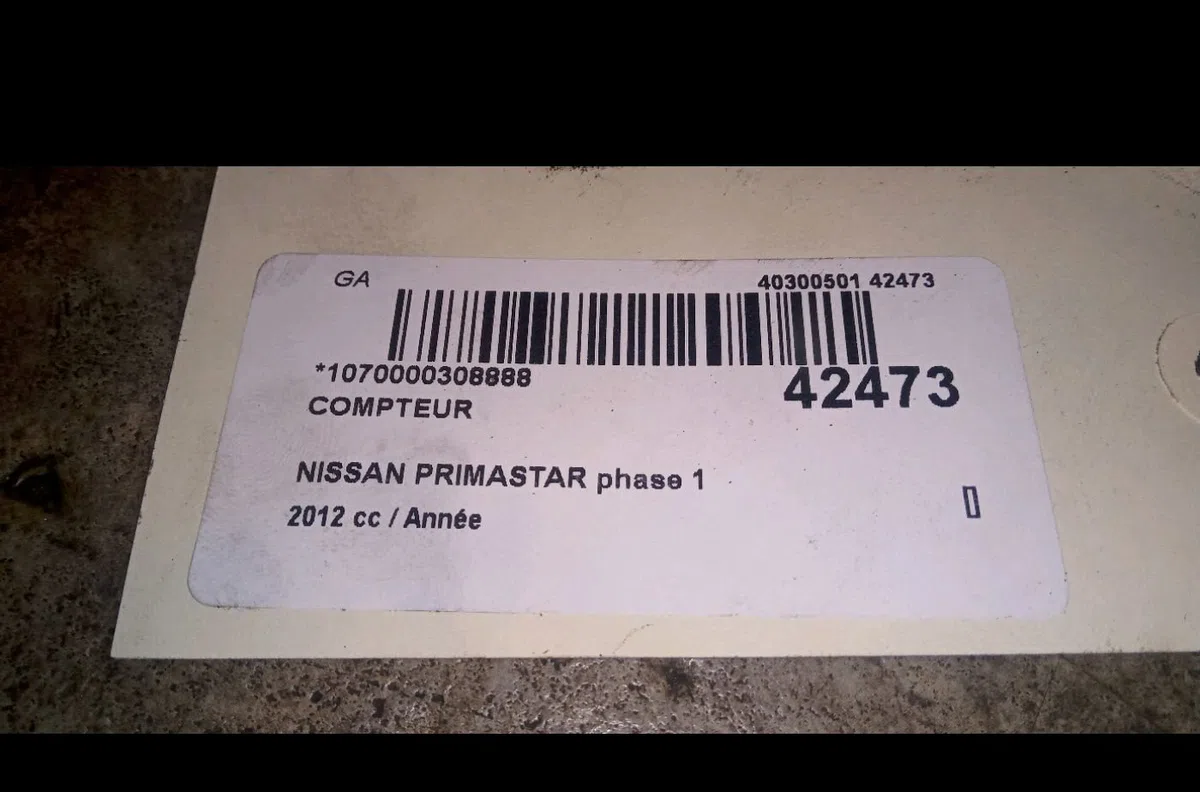 Compteur Nissan PRIMASTAR Autobus-Autocar (X83) Dci 120 (2006) occasion