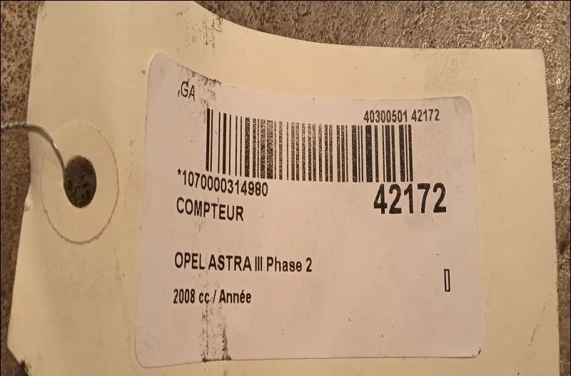 Compteur Opel ASTRA H (A04) 1.7 cdti (l48) (2004-2010) 5 portes occasion