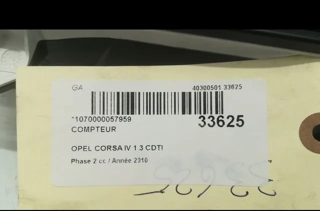 Compteur Opel CORSA D (S07) 1.3 cdti (l08, l68) (2006-2014) 5 portes occasion