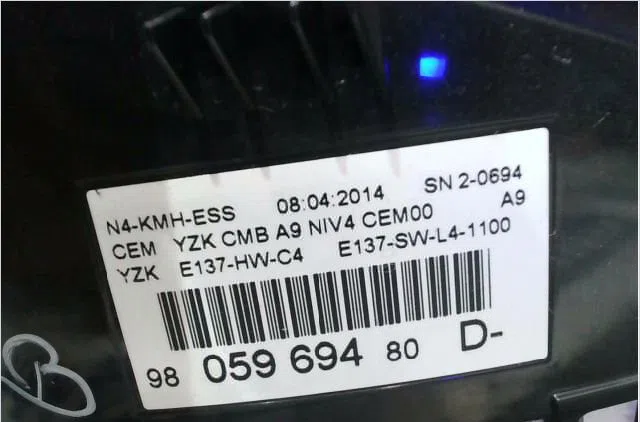 Compteur Peugeot 2008 I (CU_) 1.6 vti (2013) occasion