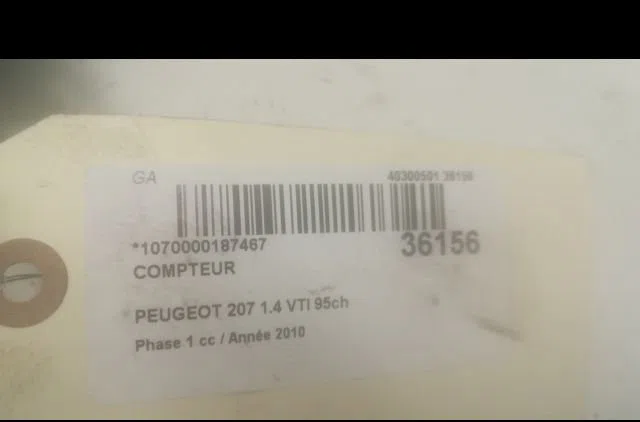 Compteur Peugeot 207-207 (WA_, WC_) 1.4 16v (2006-2013) 3 portes occasion