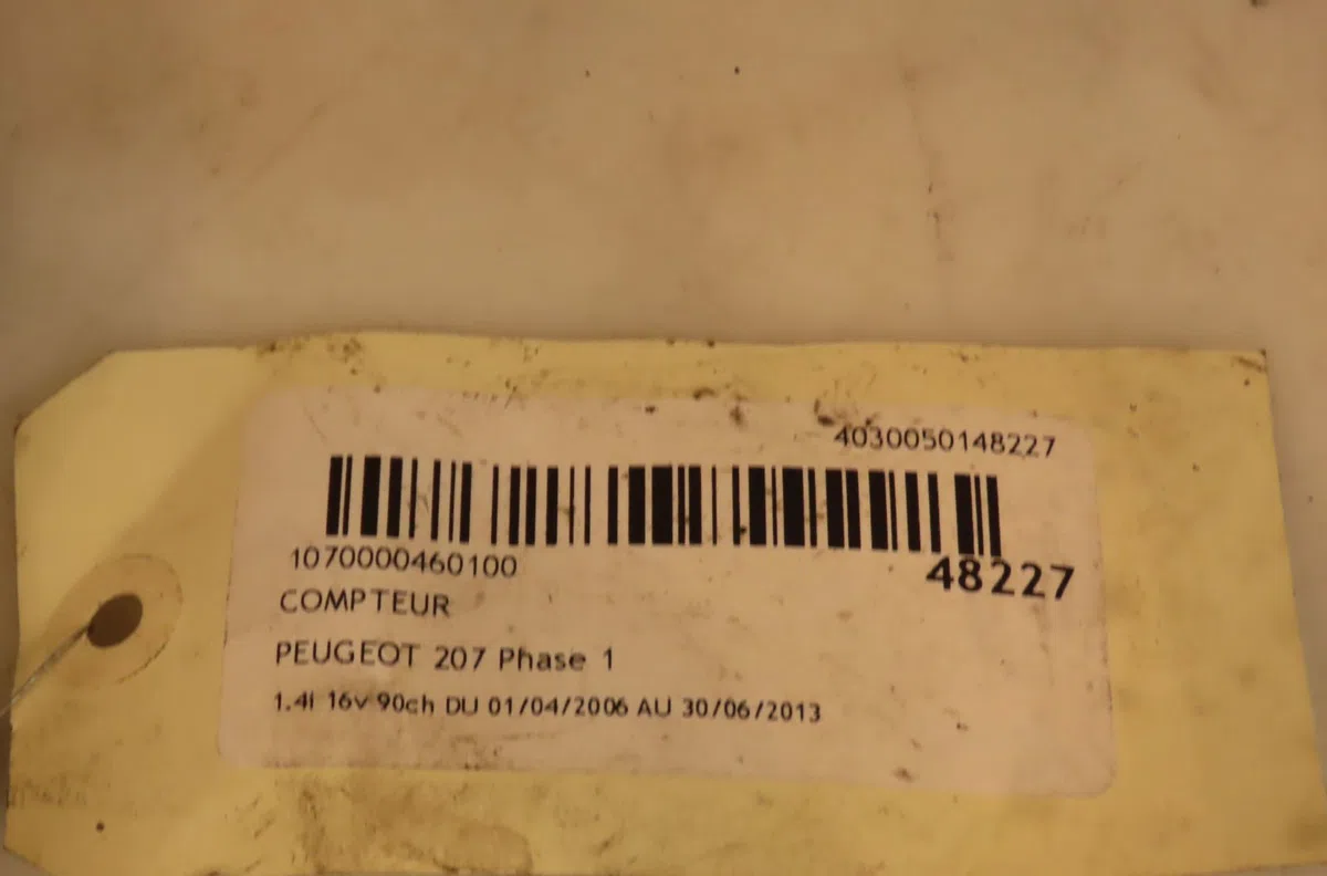 Compteur Peugeot 207-207 (WA_, WC_) 1.4 16v (2006-2013) 3 portes occasion