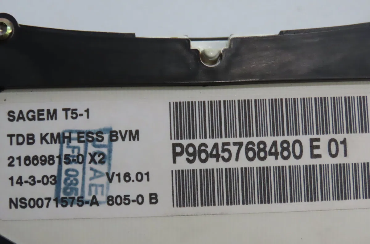 Compteur Peugeot 307 (3A-C) 1.6 16v (2000-2007) 5 portes occasion