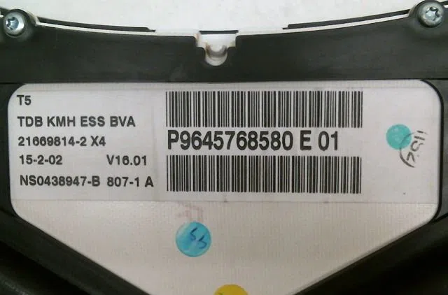Compteur Peugeot 307 (3A-C) 2.0 16v (2000-2005) occasion