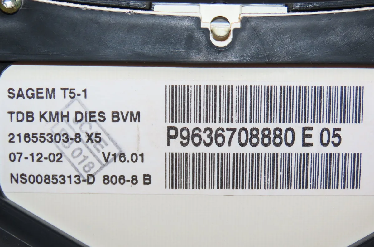 Compteur Peugeot 307 SW (3H) 2.0 hdi 110 (2002-2009) occasion