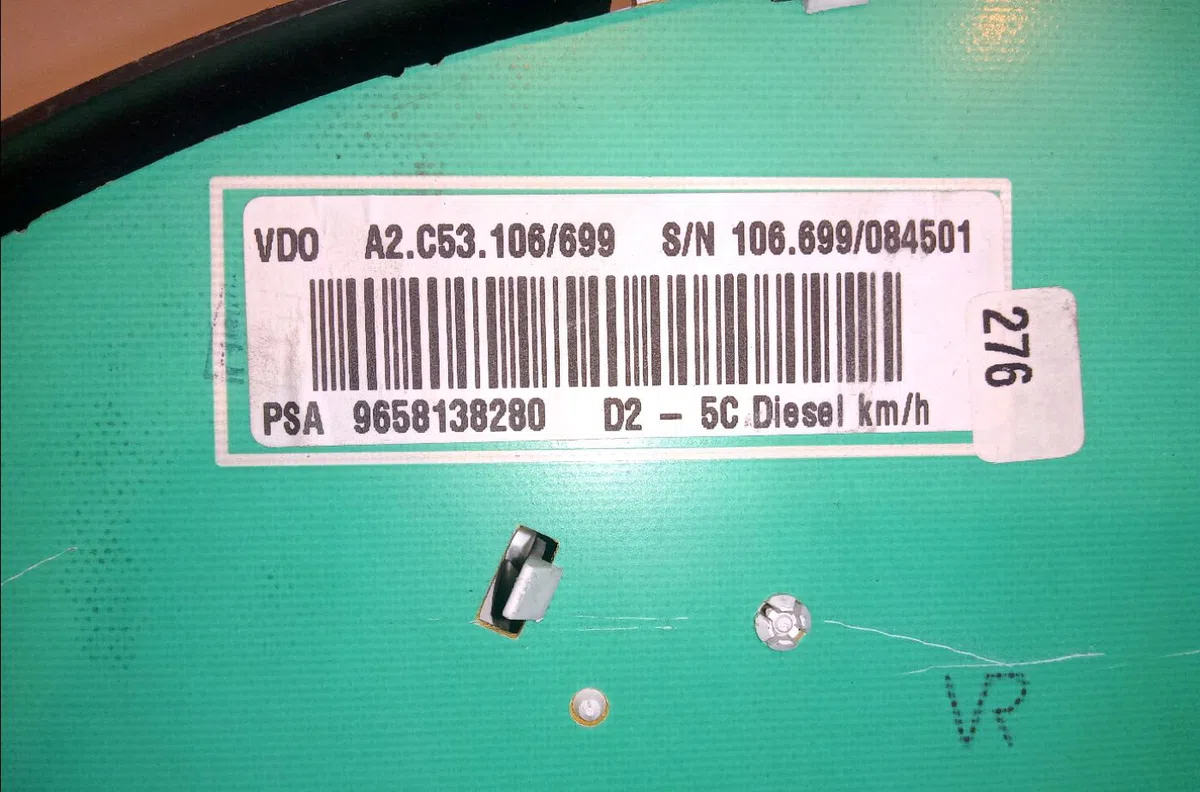 Compteur Peugeot 407 SW (6E_) 1.6 hdi 110 (2004-2010) 5 portes occasion
