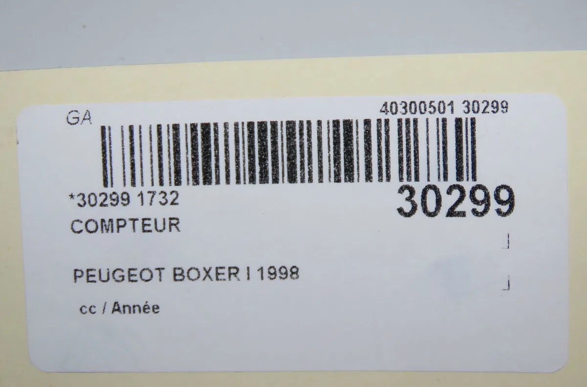 Compteur PEUGEOT BOXER I 1998 occasion