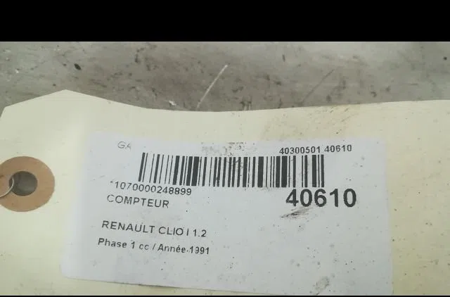 Compteur Renault CLIO I (B-C57_, 5-357_) 1.2 (b-c-s572) (1990-1996) occasion