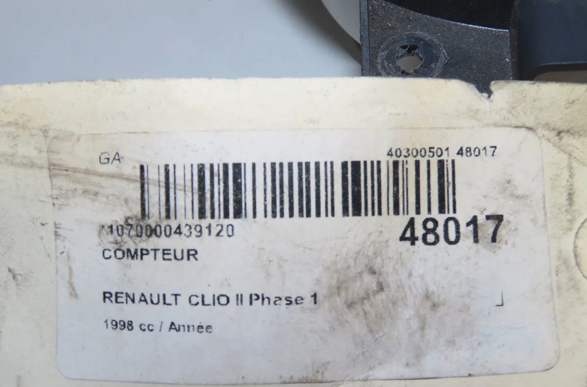 Compteur Renault CLIO II (BB_, CB_) 1.4 (b-cb0c, b-cb0s) (1998-2005) occasion