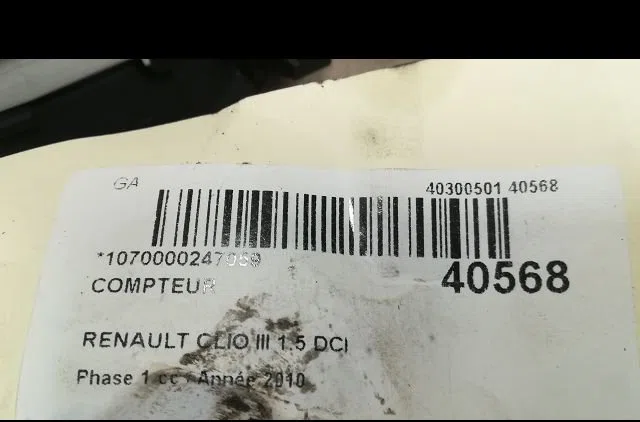 Compteur Renault CLIO III (BR0-1, CR0-1) 1.5 dci (c-br0g, c-br1g) (2005-2012) 5 portes occasion