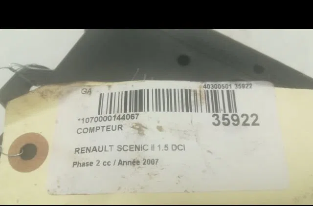 Compteur Renault GRAND SCÉNIC II (JM0-1_) 1.5 dci (jm1e) (2005-2009) 5 portes occasion