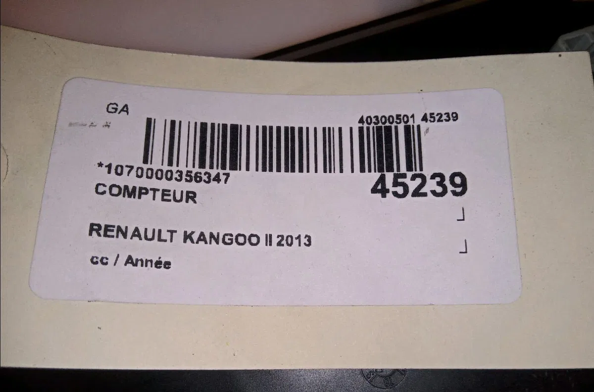Compteur Renault KANGOO Express (FW0-1_) 1.5 dci 110 (fw06, fw12) (2013) occasion