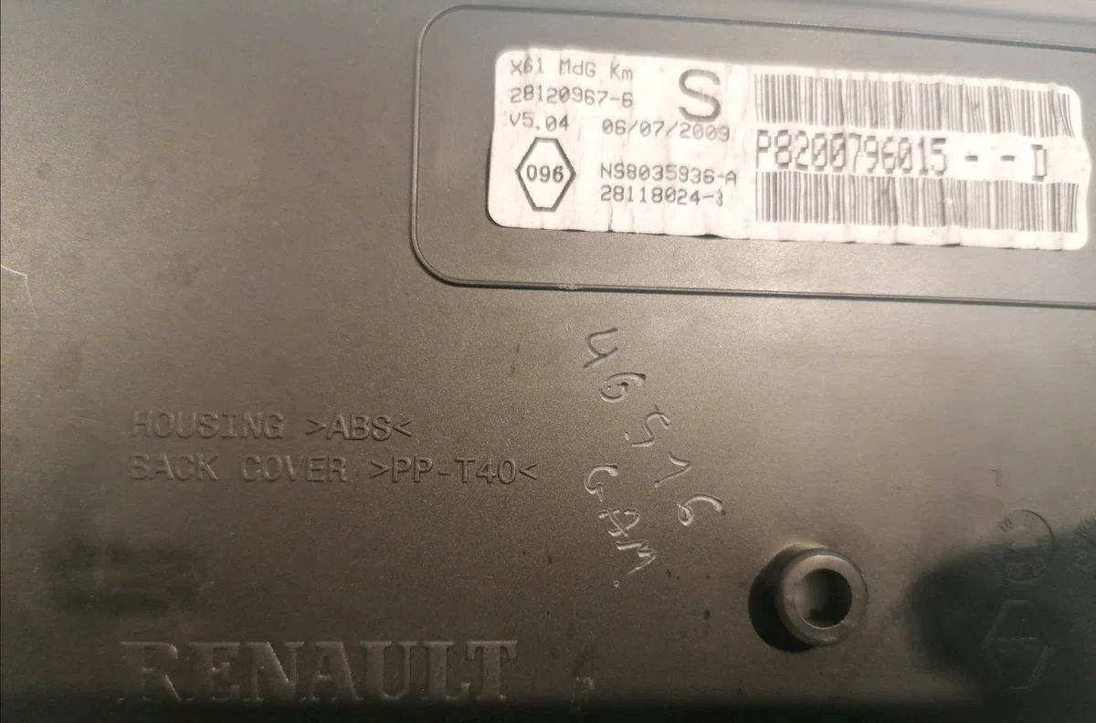 Compteur Renault KANGOO - GRAND KANGOO II (KW0-1_) 1.5 dci (2008) occasion