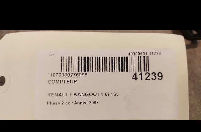 Compteur Renault KANGOO (KC0-1_) 1.6 16v (2001) occasion
