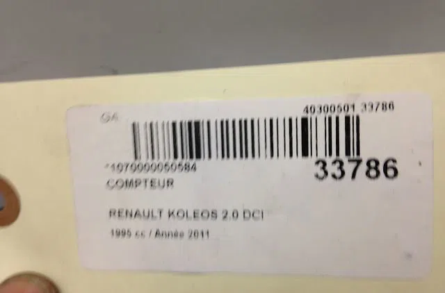 Compteur Renault KOLEOS I (HY_) 2.0 dci 4x4 (hy0k) (2008) occasion