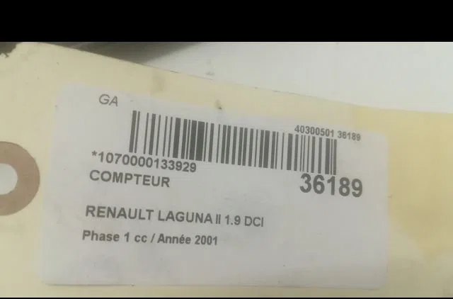 Compteur Renault LAGUNA II (BG0-1_) 1.9 dci (bg08, bg0g) (2001-2007) occasion