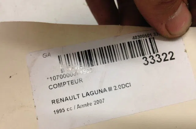 Compteur Renault LAGUNA III (BT0-1) 2.0 dci (bt07, bt0j, bt14, bt1a, bt1s) (2007-2015) 5 portes occasion