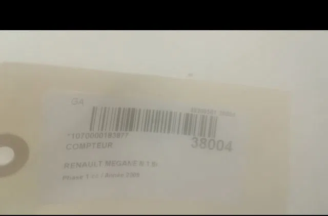 Compteur Renault MEGANE III 3-5 portes (BZ0-1_, B3_) 1.6 16v hi-flex (bz03) (2008-2015) occasion
