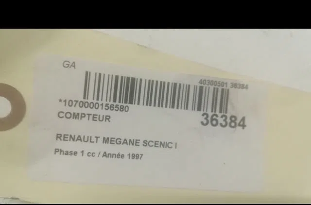 Compteur Renault MEGANE Scenic (JA0-1_) 1.9 dt (ja0k, ja0y) (1997-1999) occasion