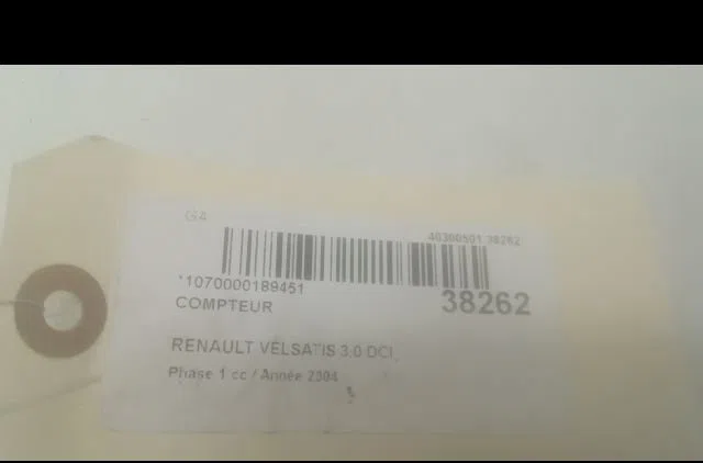 Compteur Renault VEL SATIS (BJ0_) 3.0 dci (bj0j, bj0n) (2002-2006) occasion