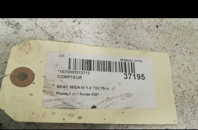 Compteur Seat IBIZA IV (6J5, 6P1) 1.2 tdi (2010-2015) occasion