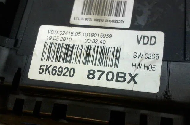 Compteur Volkswagen GOLF VI (5K1) 2.0 gti (2009-2012) occasion