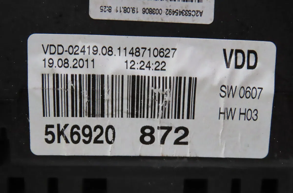 Compteur Volkswagen GOLF VI (5K1) 2.0 gti (2009-2012) occasion