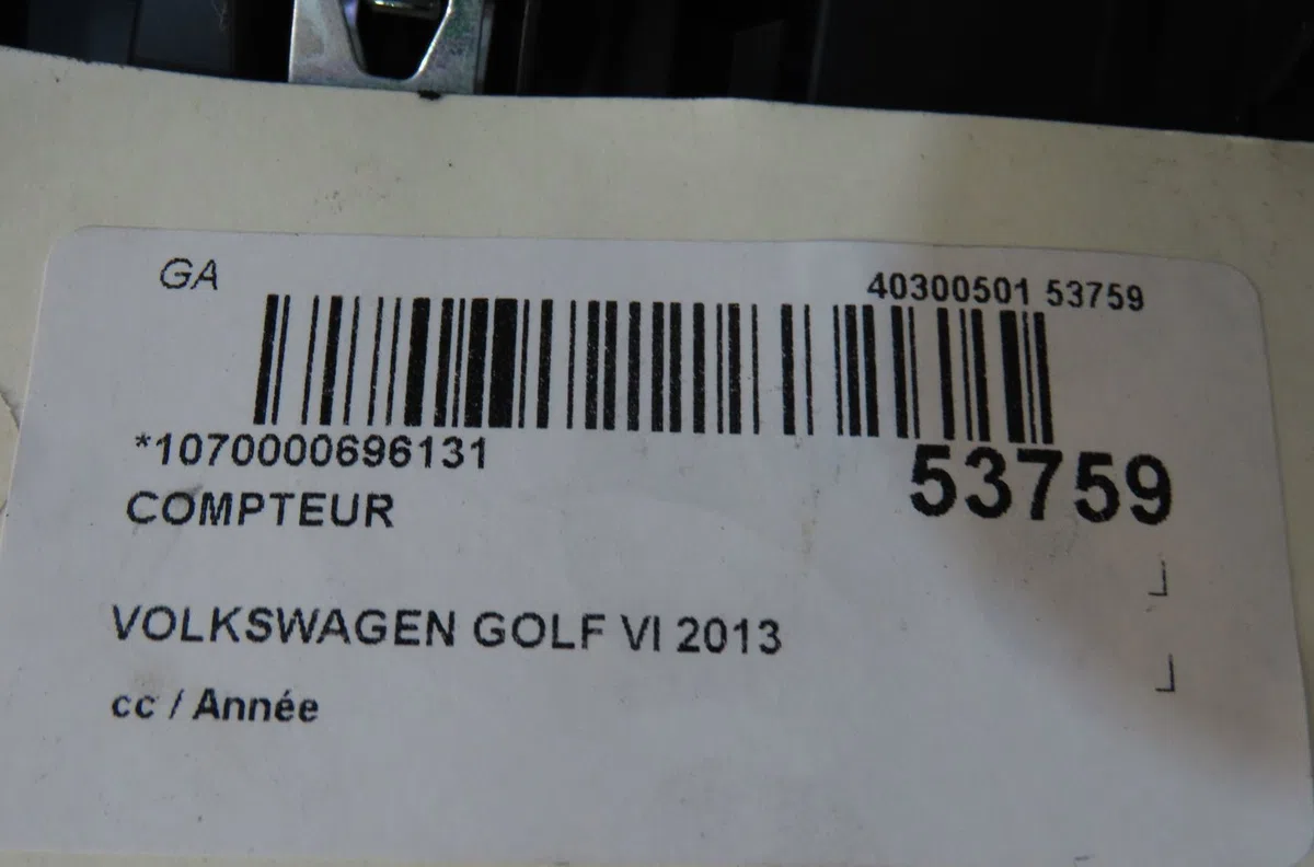 Compteur Volkswagen GOLF VI Décapotable (517) 1.2 tsi (2011-2016) occasion — photo 4