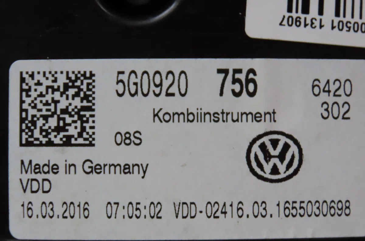 Compteur Volkswagen GOLF VII (5G1, BQ1, BE1, BE2) 2.0 gti clubsport (2016-2017) occasion