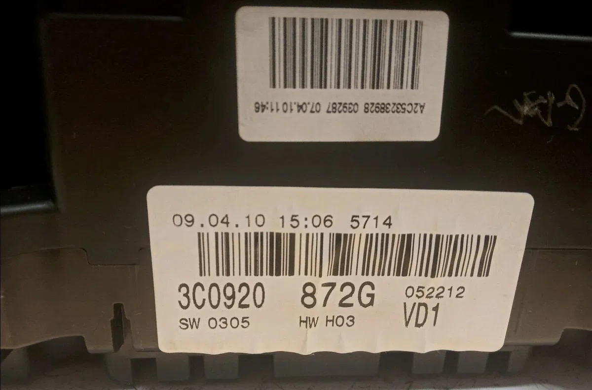 Compteur Volkswagen PASSAT B6 Variant (3C5) 2.0 tdi (2005-2010) 5 portes occasion