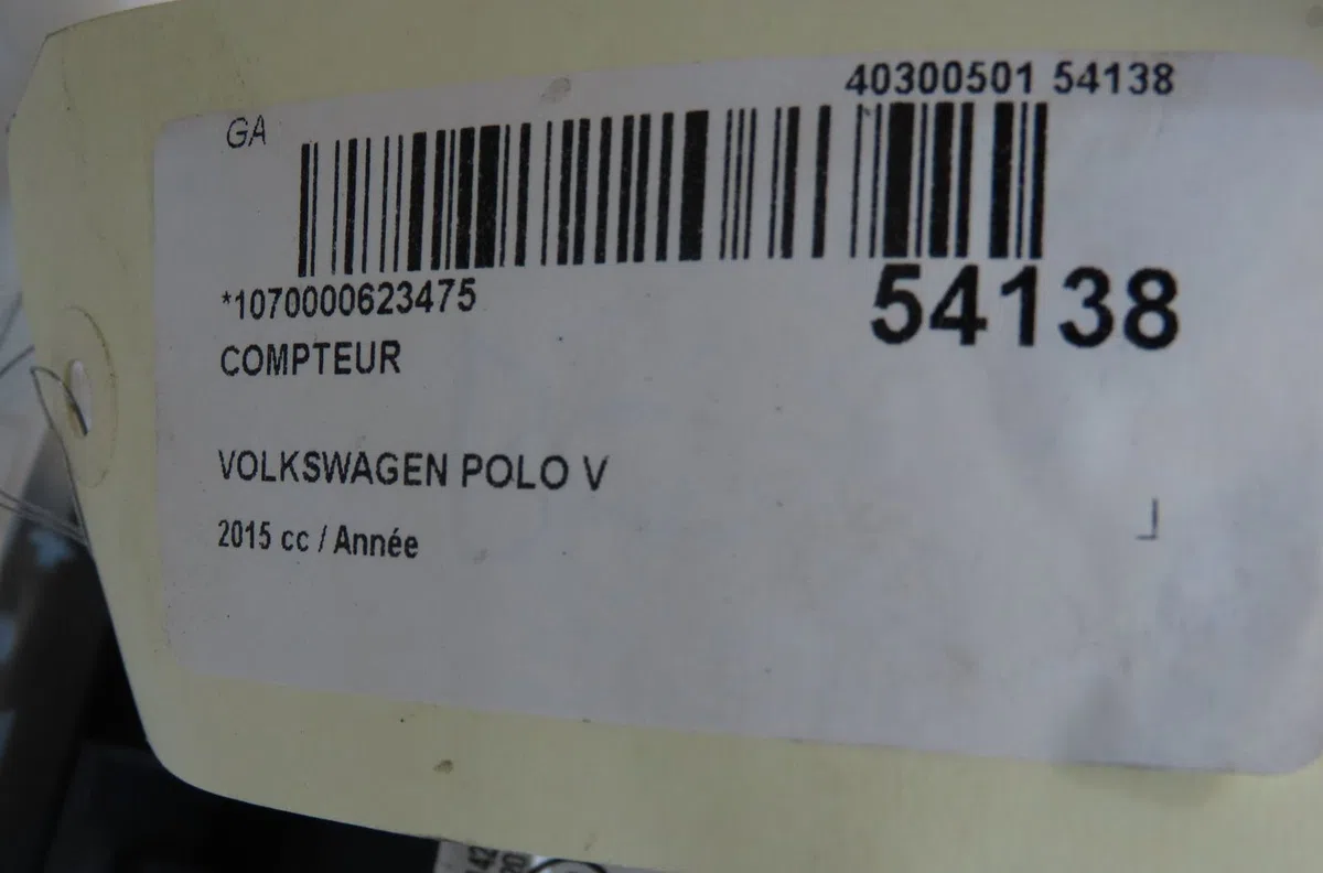 Compteur Volkswagen POLO V (6R1, 6C1) 1.2 tsi 16v (2014-2017) 5 portes occasion — photo 4